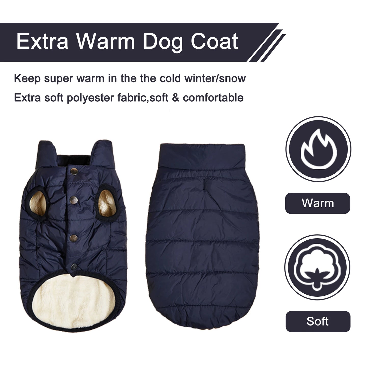 Cozy Paws Winter Dog Jacket