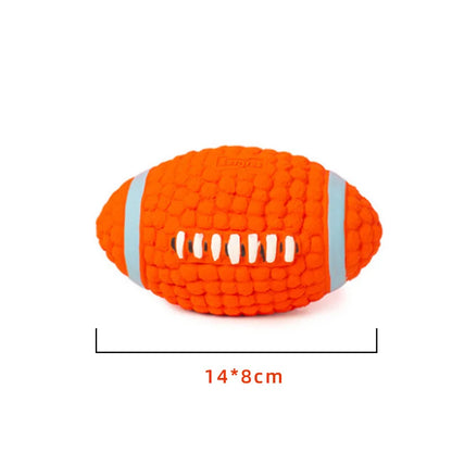 Bouncy Latex Dog Football Toy