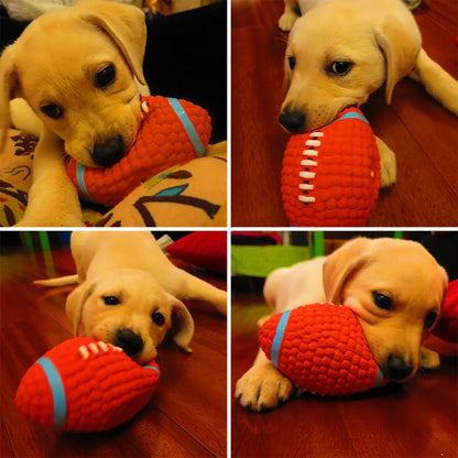 Bouncy Latex Dog Football Toy